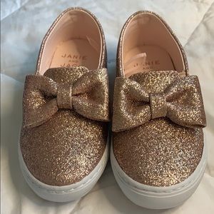 Janie and Jack Girls Rose Gold Shoes